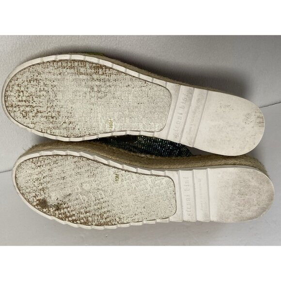 Gianni Bini Rhinestone Platform Sandals Womens Sz 10M Espadrille Double Straps - Picture 16 of 16